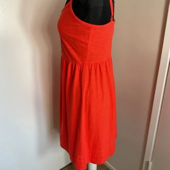 NWT Tommy Bahama Orange Spaghetti Strap Mini Dress Summer Beach Casual Size M - Picture 8 of 10